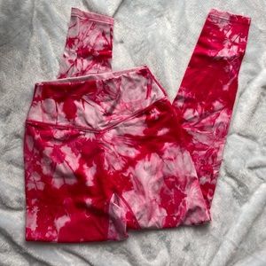 Balance Athletica Pink Tye Dye Leggings Large